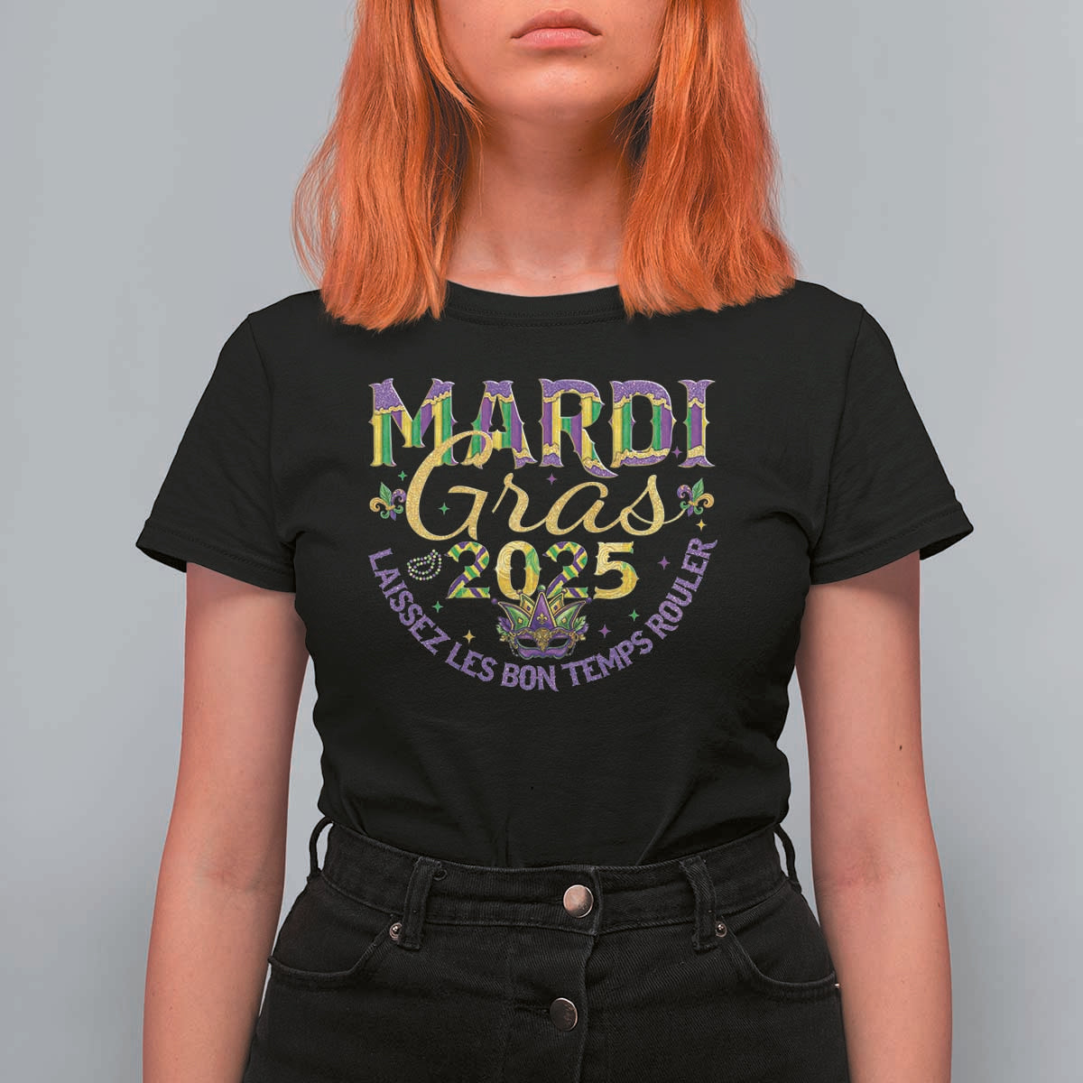 Mardi Gras 2025 T Shirt For Women Laissez Les Bon Temps Rouler