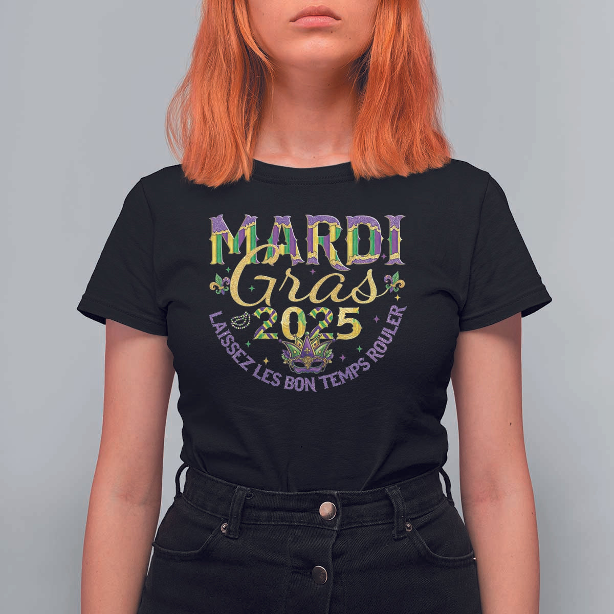 Mardi Gras 2025 T Shirt For Women Laissez Les Bon Temps Rouler