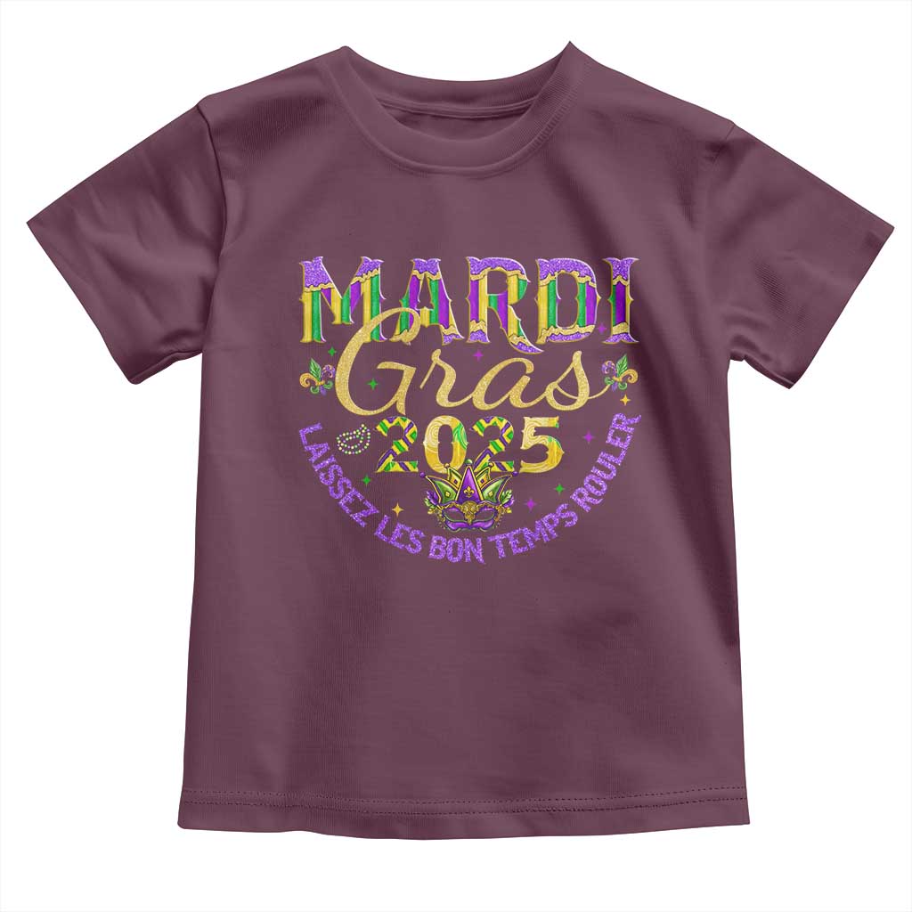 Mardi Gras 2025 Toddler T Shirt Laissez Les Bon Temps Rouler