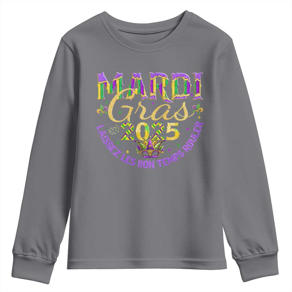 Mardi Gras 2025 Youth Sweatshirt Laissez Les Bon Temps Rouler