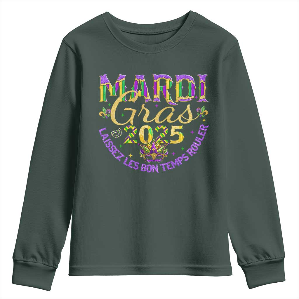 Mardi Gras 2025 Youth Sweatshirt Laissez Les Bon Temps Rouler