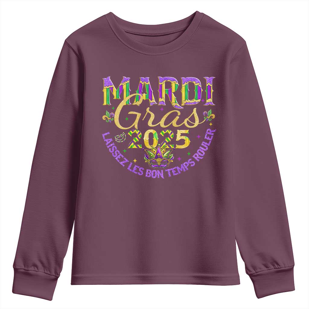 Mardi Gras 2025 Youth Sweatshirt Laissez Les Bon Temps Rouler