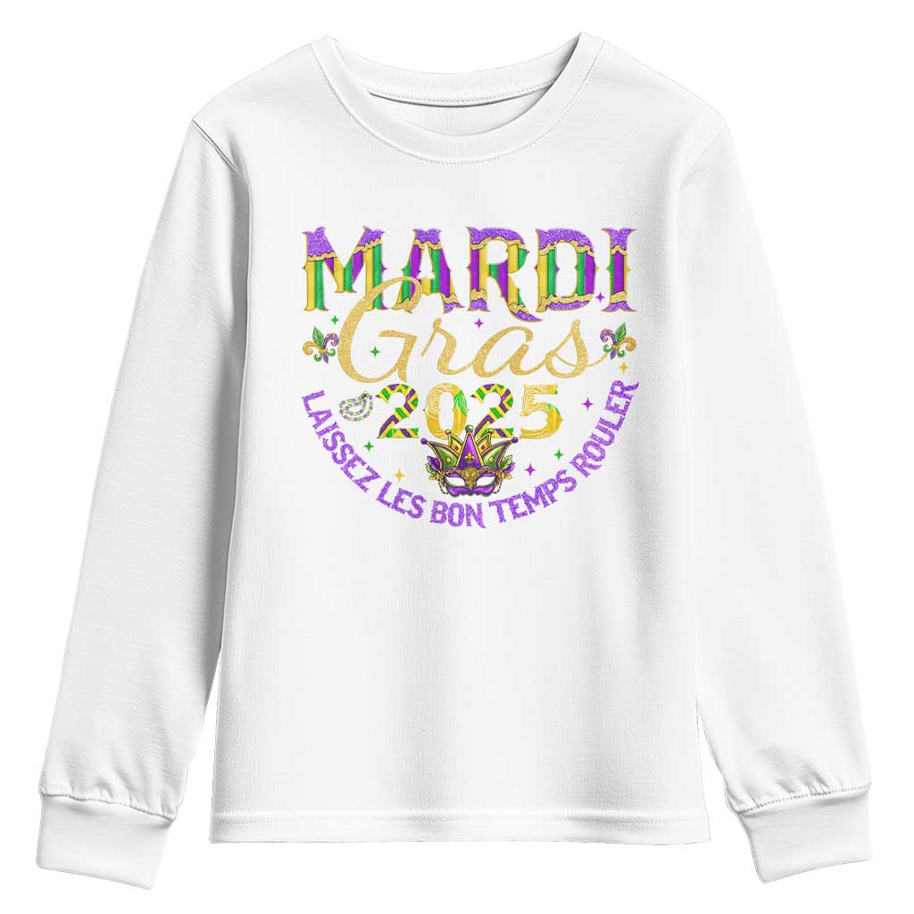 Mardi Gras 2025 Youth Sweatshirt Laissez Les Bon Temps Rouler