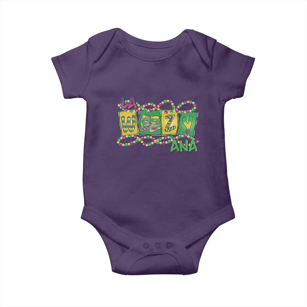 Mardi Gras La Weezy Ana Baby Onesie
