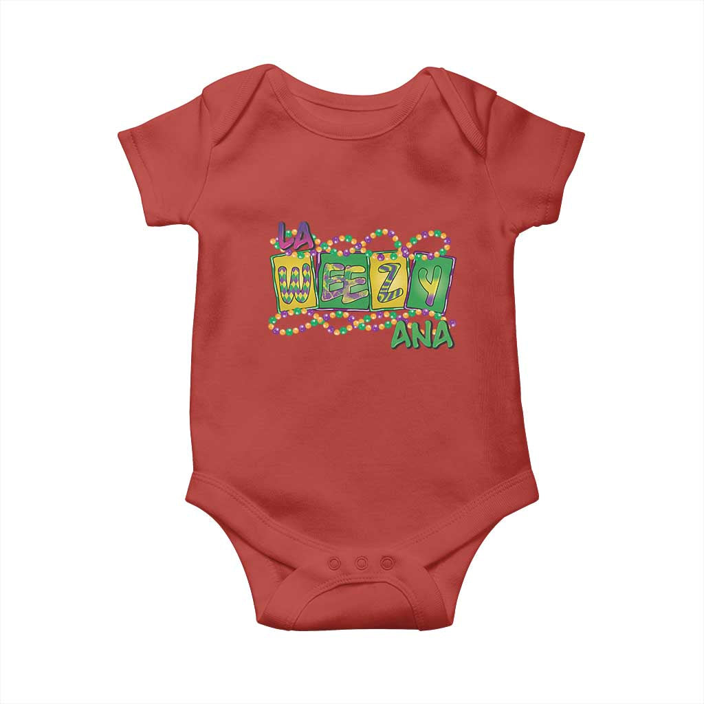Mardi Gras La Weezy Ana Baby Onesie