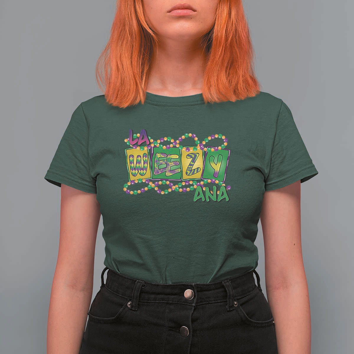 Mardi Gras La Weezy Ana T Shirt For Women