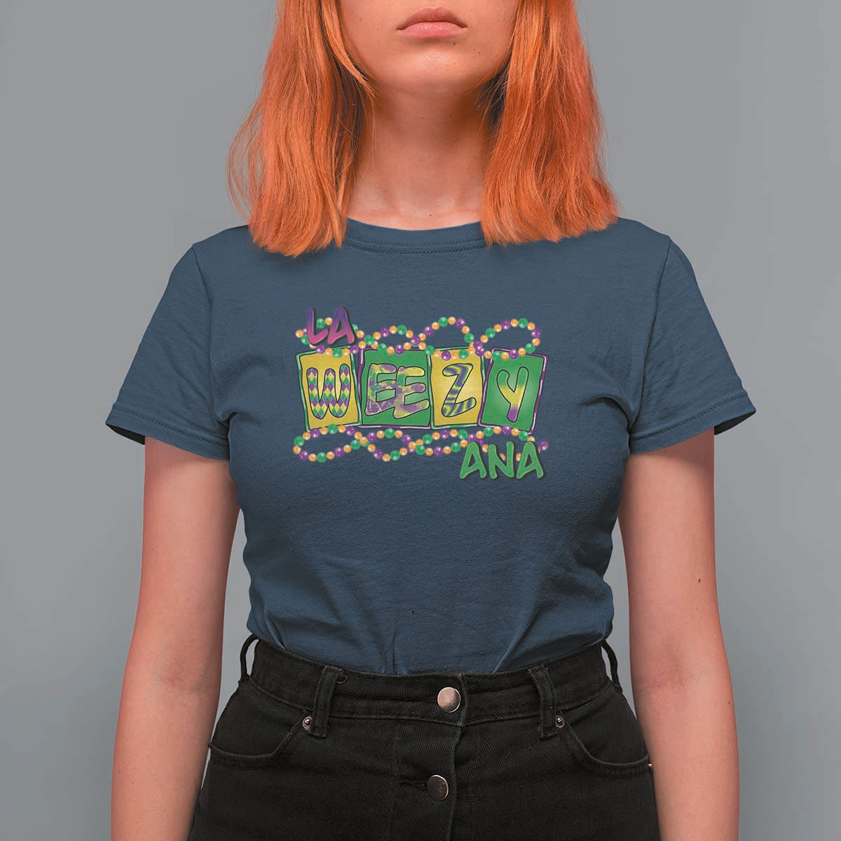 Mardi Gras La Weezy Ana T Shirt For Women