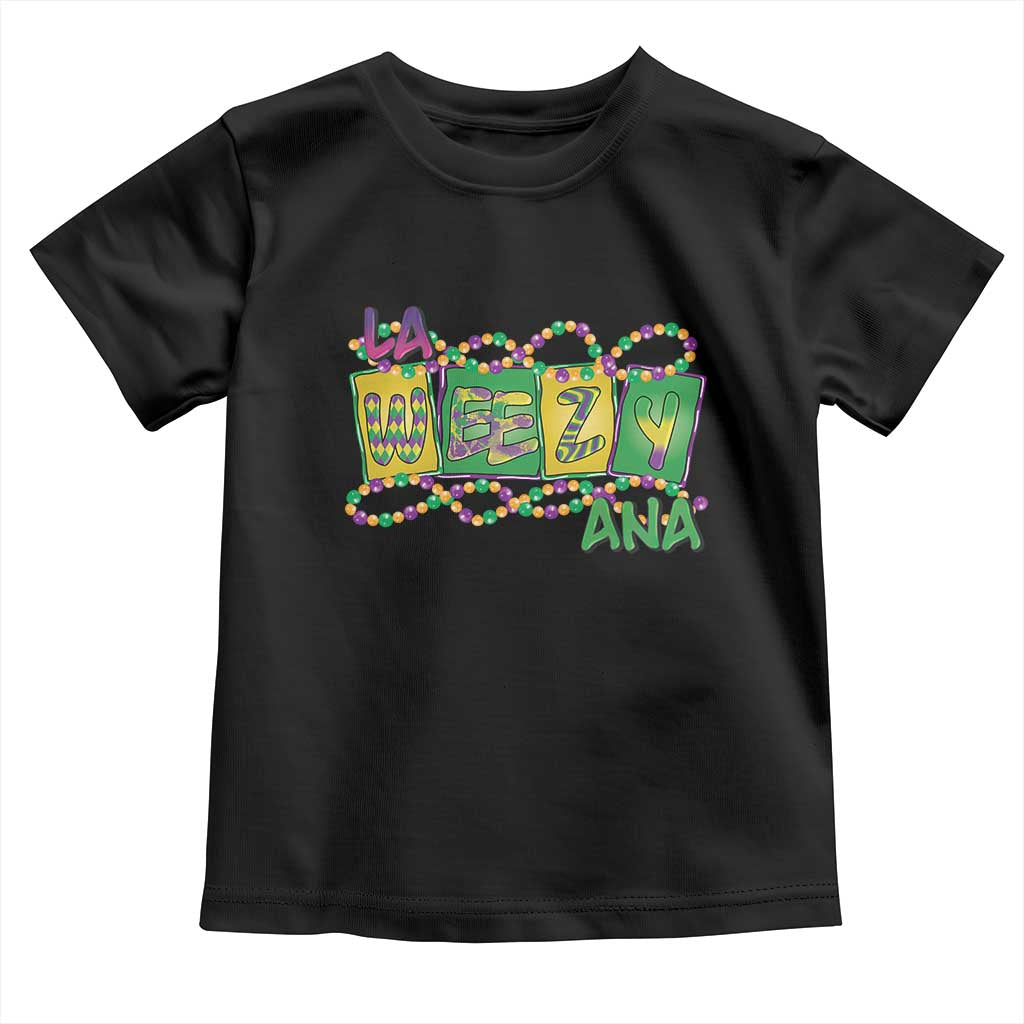 Mardi Gras La Weezy Ana Toddler T Shirt