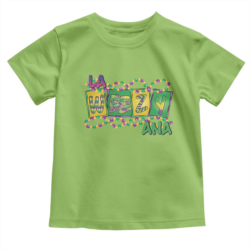 Mardi Gras La Weezy Ana Toddler T Shirt