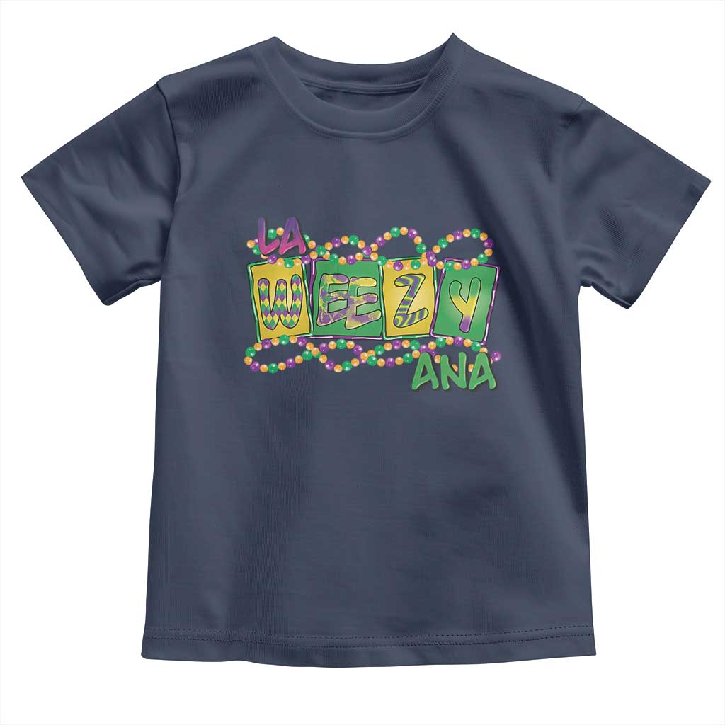 Mardi Gras La Weezy Ana Toddler T Shirt