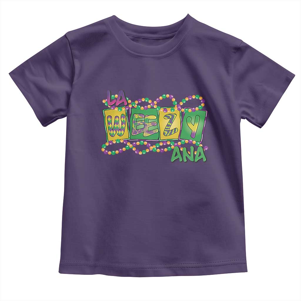 Mardi Gras La Weezy Ana Toddler T Shirt