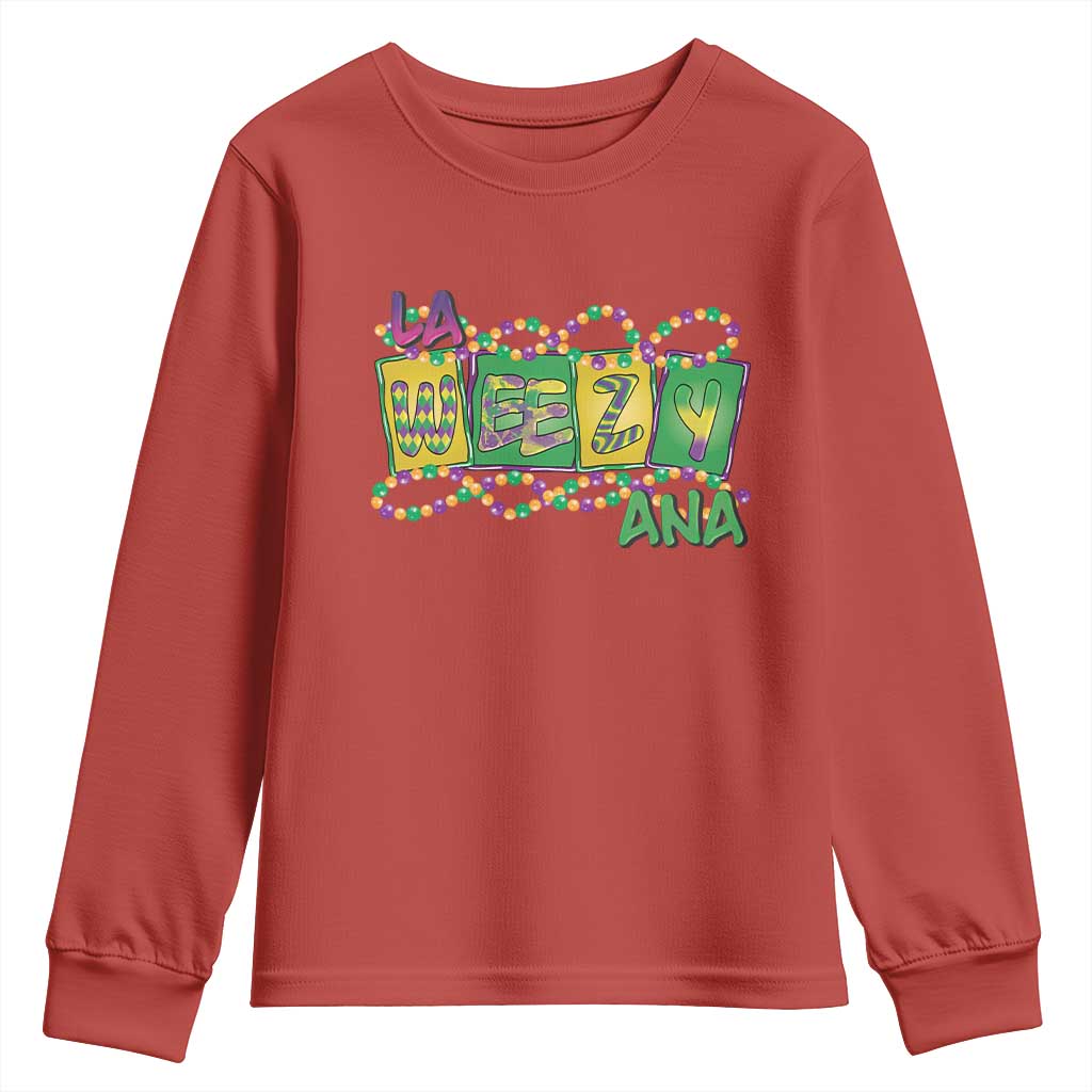 Mardi Gras La Weezy Ana Youth Sweatshirt