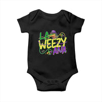 Mardi Gras Baby Onesie La Weezy Ana Hip Hop Aligator Louisiana