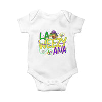 Mardi Gras Baby Onesie La Weezy Ana Hip Hop Aligator Louisiana