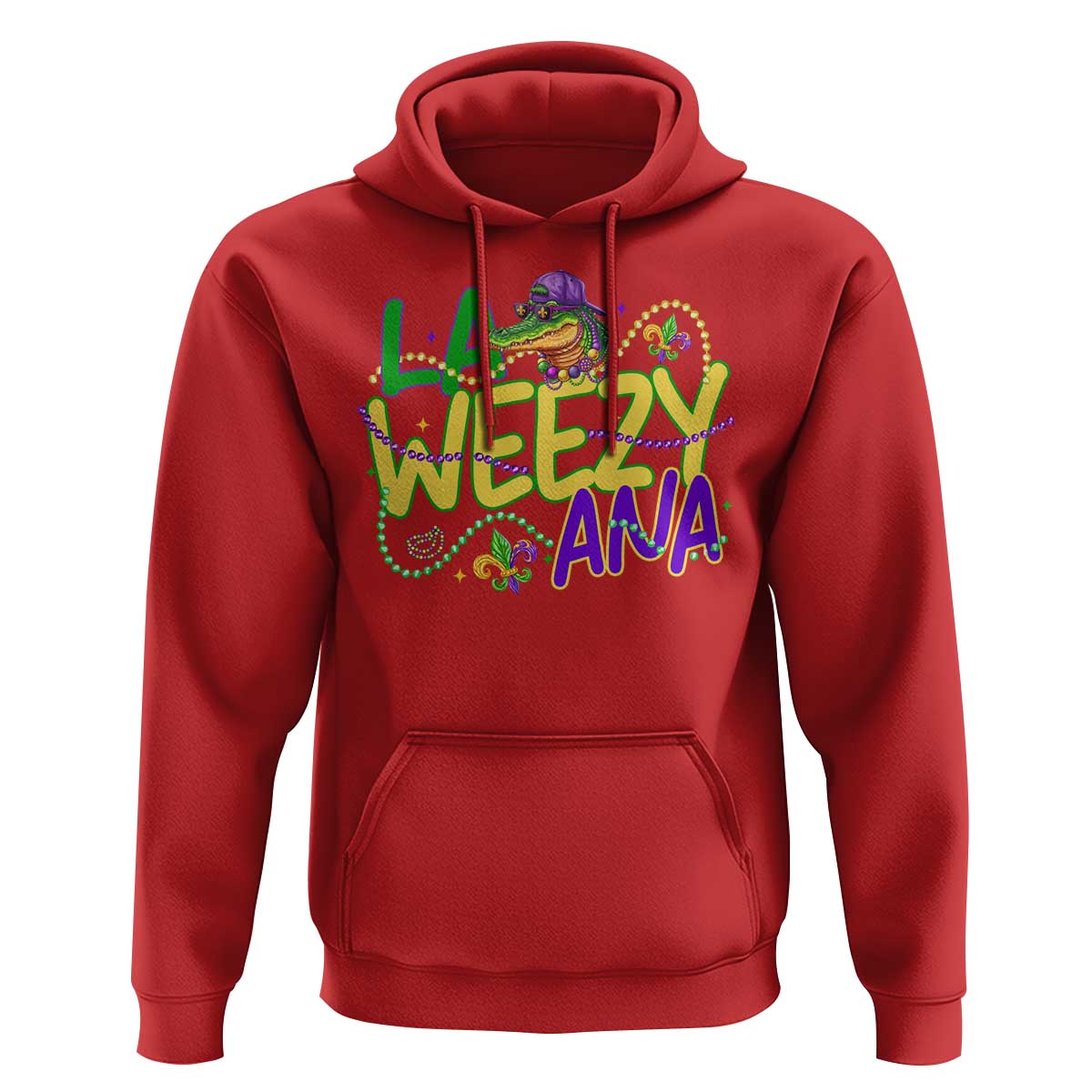 Mardi Gras Hoodie La Weezy Ana Hip Hop Aligator Louisiana
