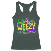 Mardi Gras Racerback Tank Top La Weezy Ana Hip Hop Aligator Louisiana