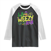 Mardi Gras Raglan Shirt La Weezy Ana Hip Hop Aligator Louisiana