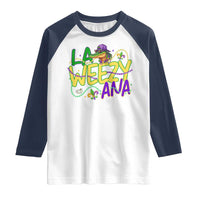 Mardi Gras Raglan Shirt La Weezy Ana Hip Hop Aligator Louisiana