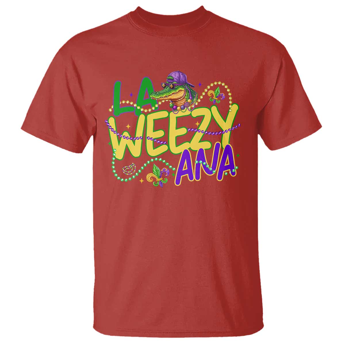Mardi Gras T Shirt La Weezy Ana Hip Hop Aligator Louisiana