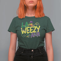 Mardi Gras T Shirt For Women La Weezy Ana Hip Hop Aligator Louisiana