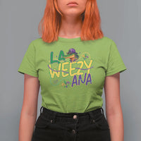 Mardi Gras T Shirt For Women La Weezy Ana Hip Hop Aligator Louisiana