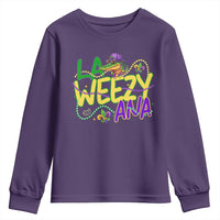Mardi Gras Youth Sweatshirt La Weezy Ana Hip Hop Aligator Louisiana