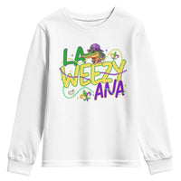 Mardi Gras Youth Sweatshirt La Weezy Ana Hip Hop Aligator Louisiana