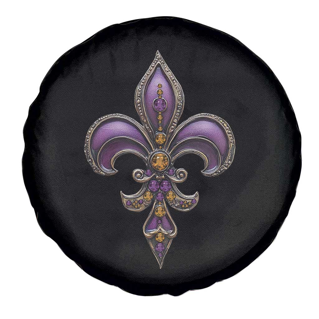 Louisiana Aesthetic Fleur De Lis Spare Tire Cover