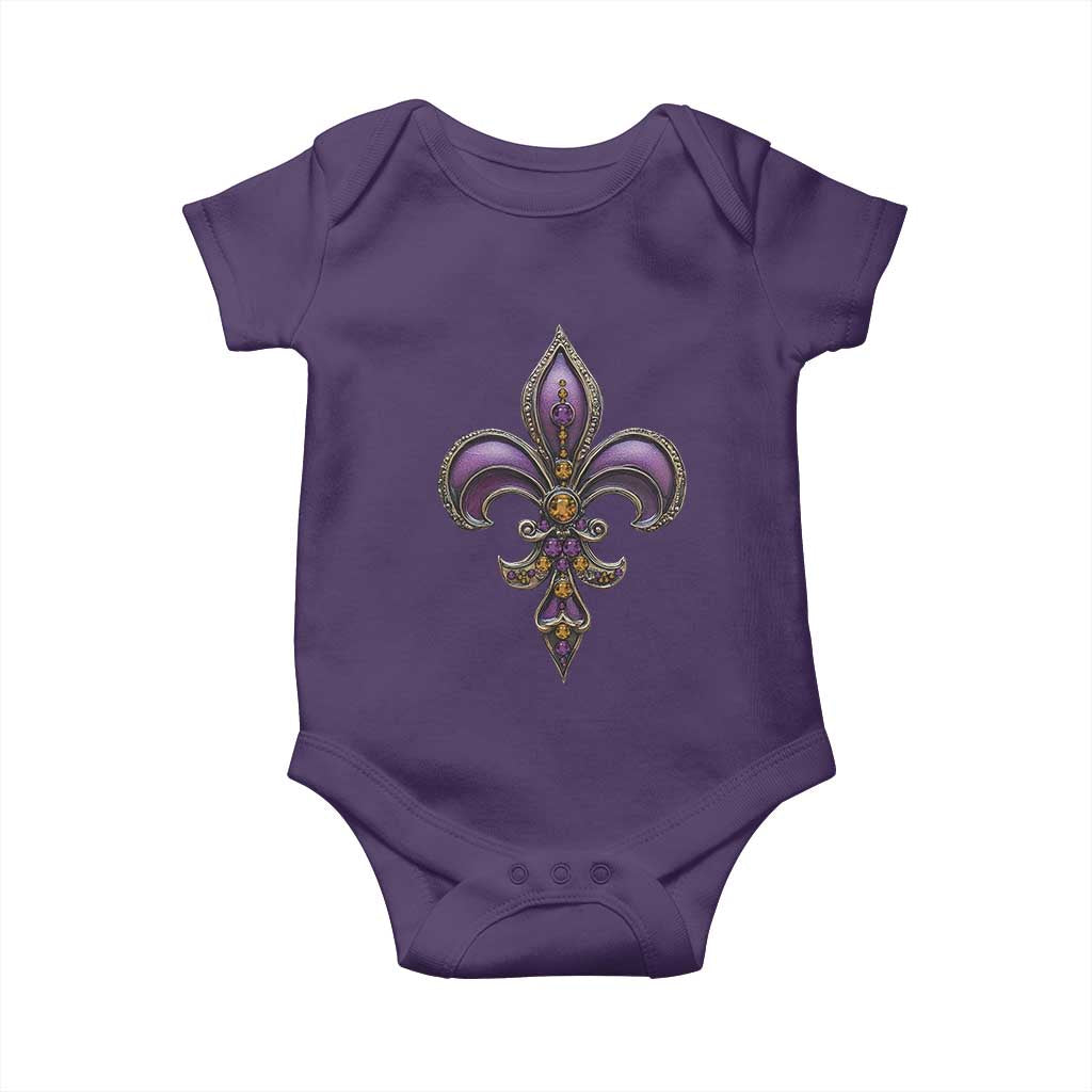 Louisiana Aesthetic Fleur De Lis Baby Onesie