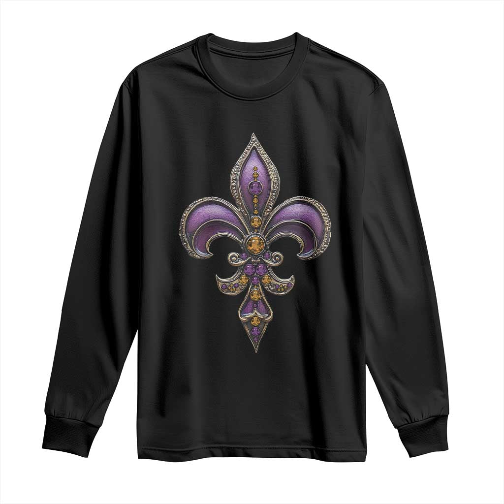 Louisiana Aesthetic Fleur De Lis Long Sleeve Shirt