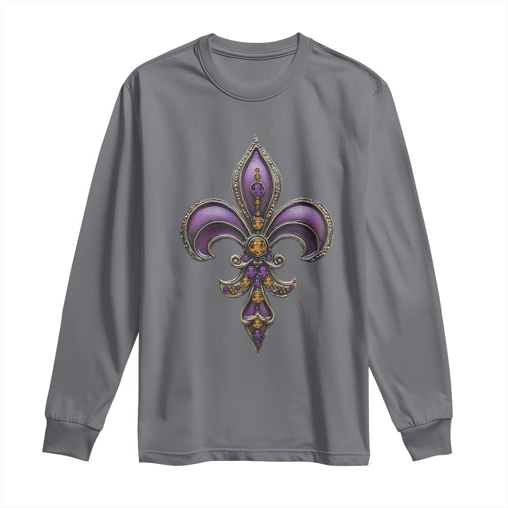Louisiana Aesthetic Fleur De Lis Long Sleeve Shirt