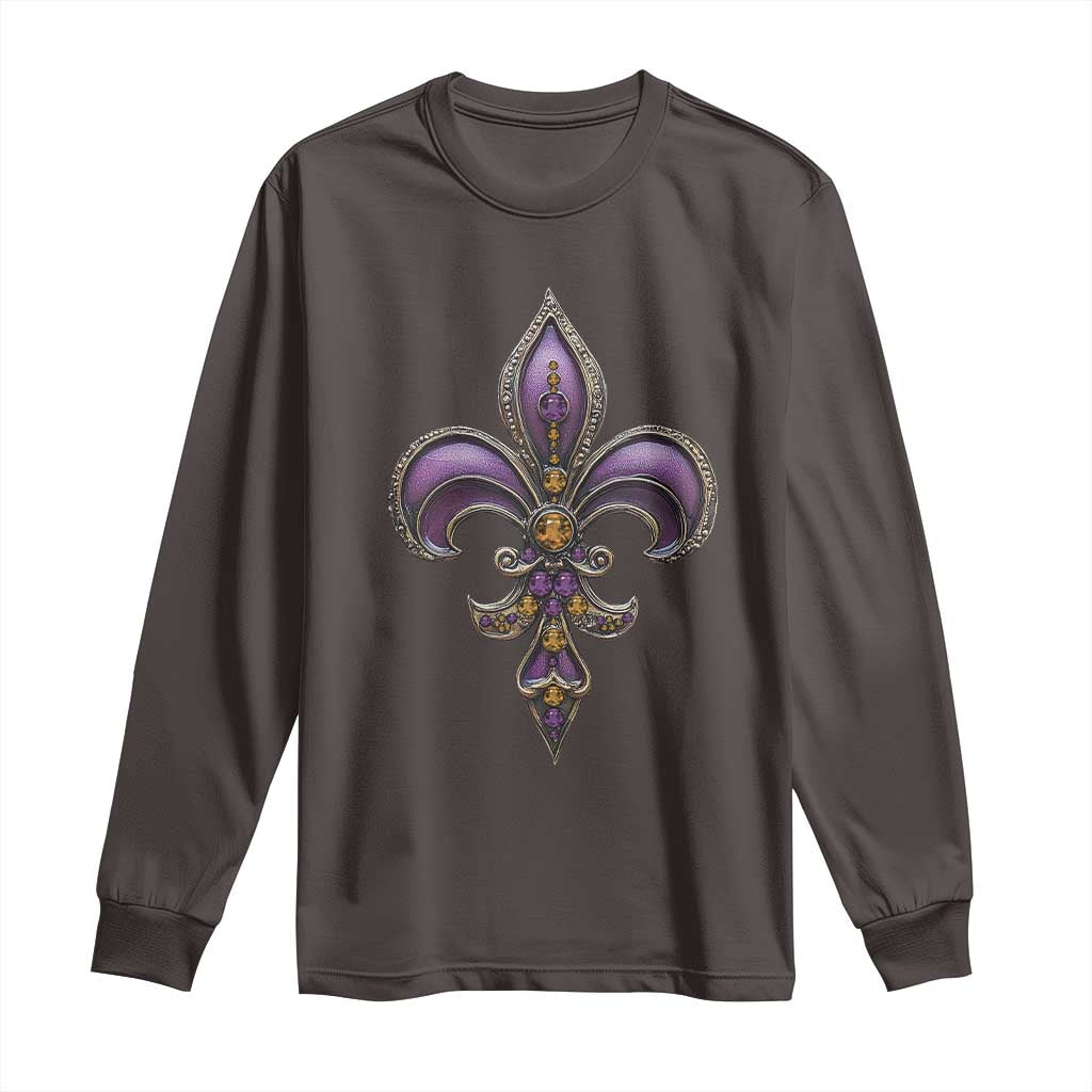 Louisiana Aesthetic Fleur De Lis Long Sleeve Shirt