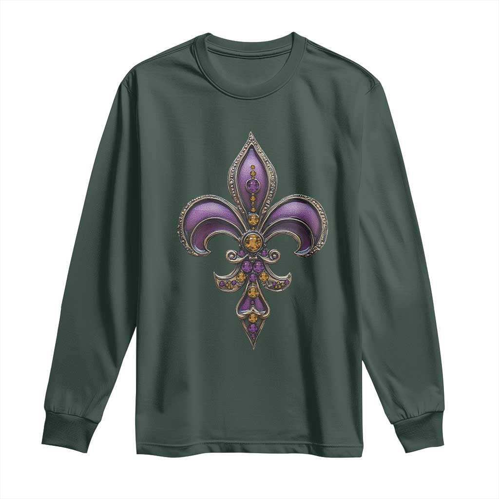 Louisiana Aesthetic Fleur De Lis Long Sleeve Shirt