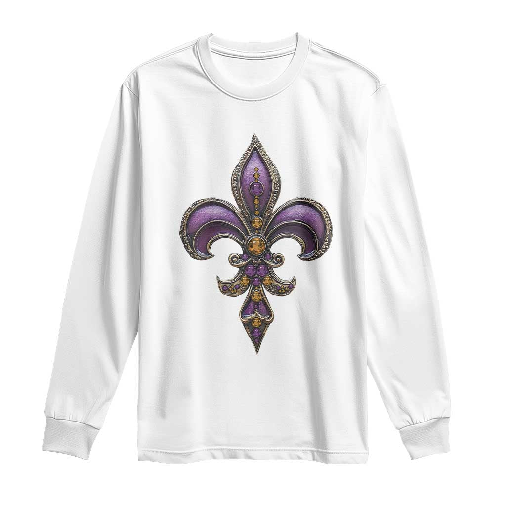 Louisiana Aesthetic Fleur De Lis Long Sleeve Shirt TS09