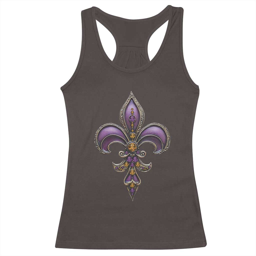 Louisiana Aesthetic Fleur De Lis Racerback Tank Top