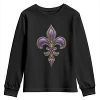 Louisiana Aesthetic Fleur De Lis Youth Sweatshirt