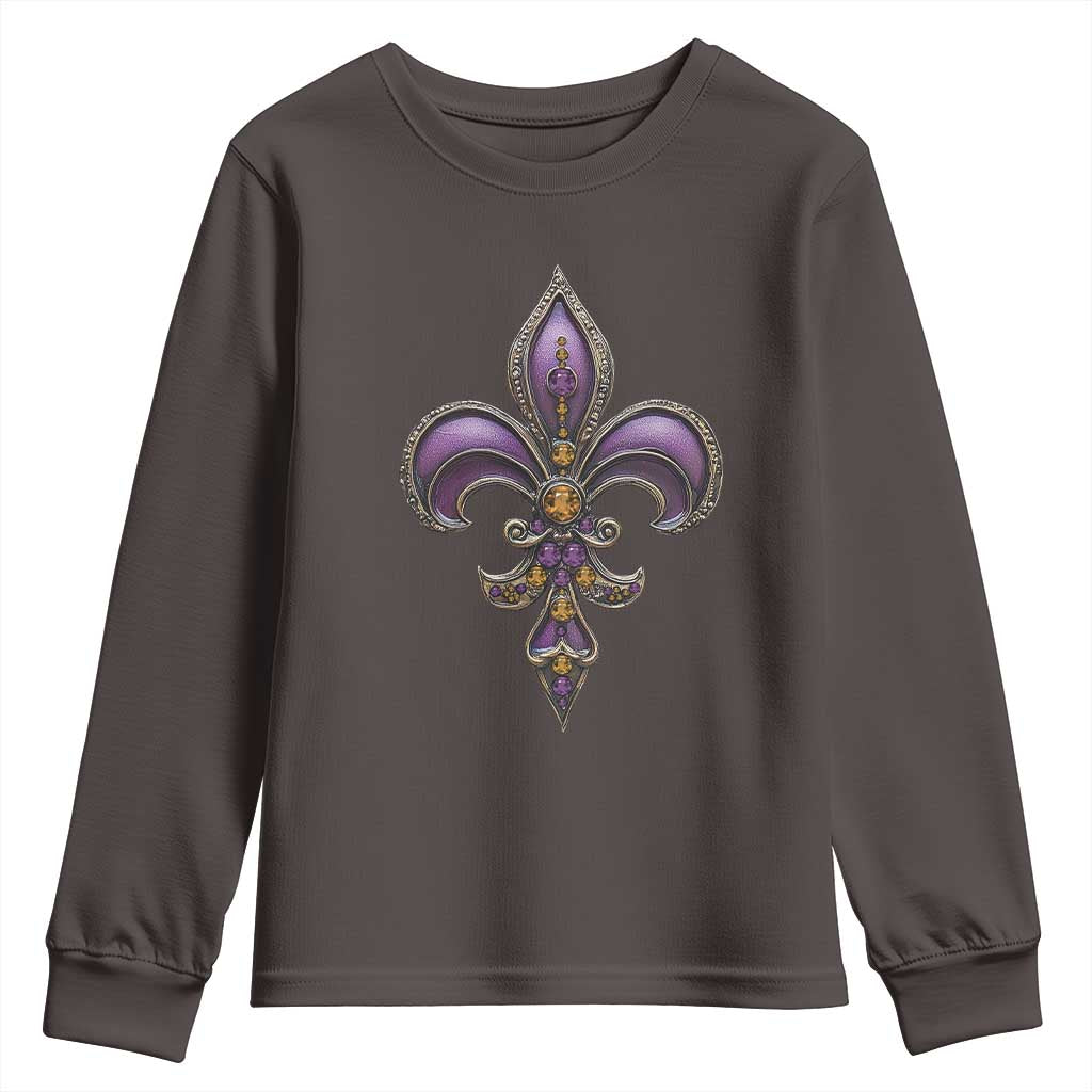 Louisiana Aesthetic Fleur De Lis Youth Sweatshirt