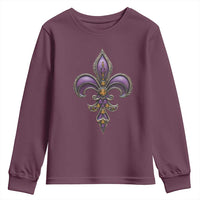 Louisiana Aesthetic Fleur De Lis Youth Sweatshirt