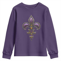 Louisiana Aesthetic Fleur De Lis Youth Sweatshirt