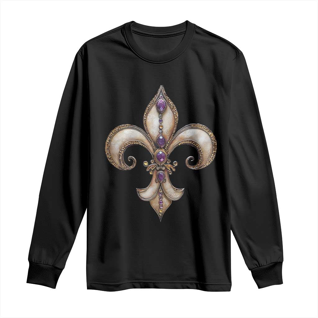 Aesthetic Fleur De Lis Long Sleeve Shirt
