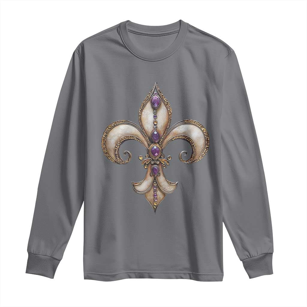 Aesthetic Fleur De Lis Long Sleeve Shirt