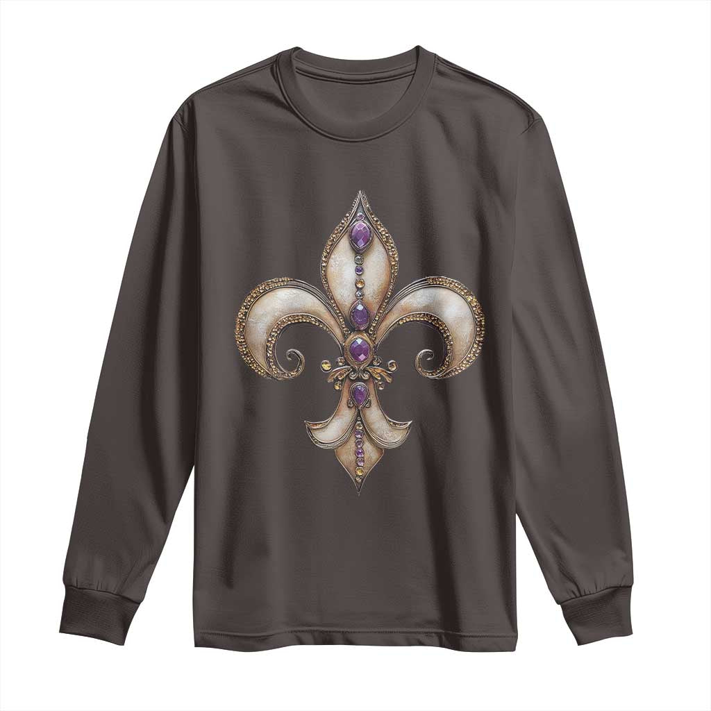 Aesthetic Fleur De Lis Long Sleeve Shirt