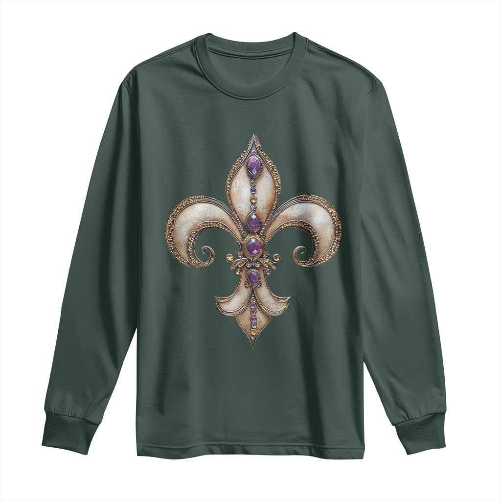 Aesthetic Fleur De Lis Long Sleeve Shirt
