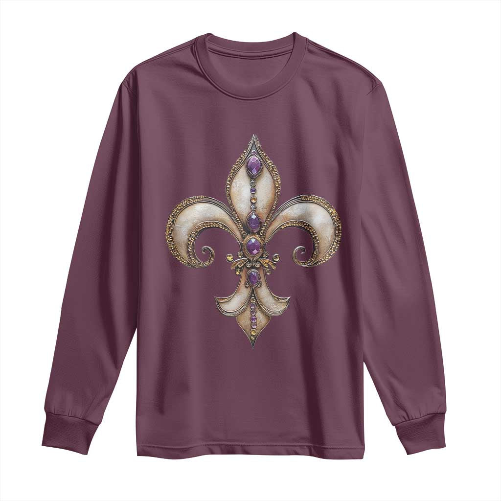 Aesthetic Fleur De Lis Long Sleeve Shirt