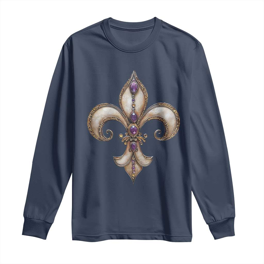Aesthetic Fleur De Lis Long Sleeve Shirt