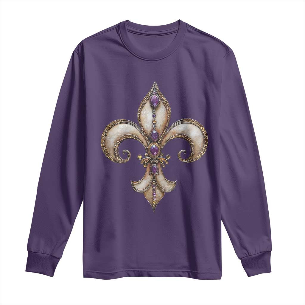 Aesthetic Fleur De Lis Long Sleeve Shirt