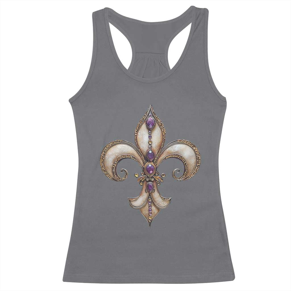 Aesthetic Fleur De Lis Racerback Tank Top