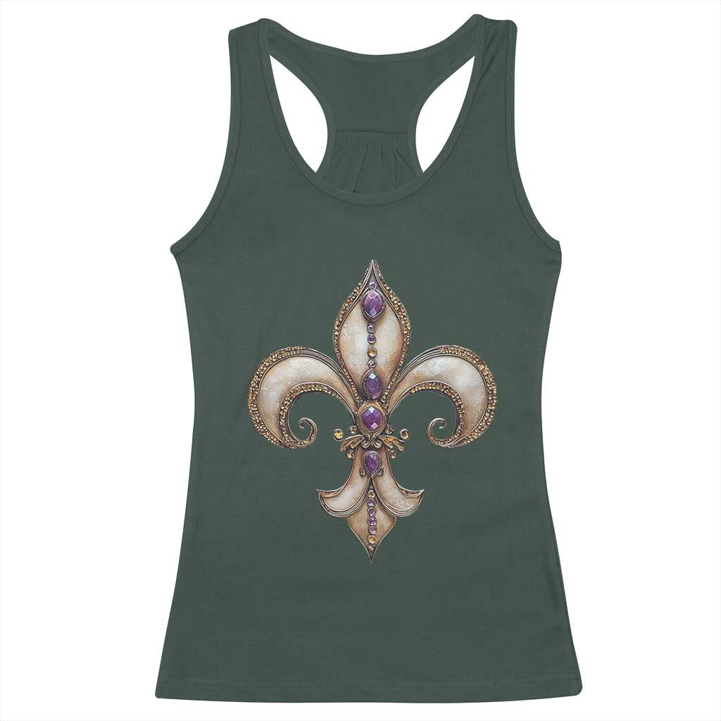 Aesthetic Fleur De Lis Racerback Tank Top