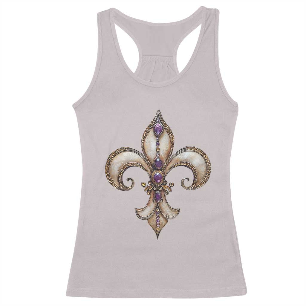 Aesthetic Fleur De Lis Racerback Tank Top