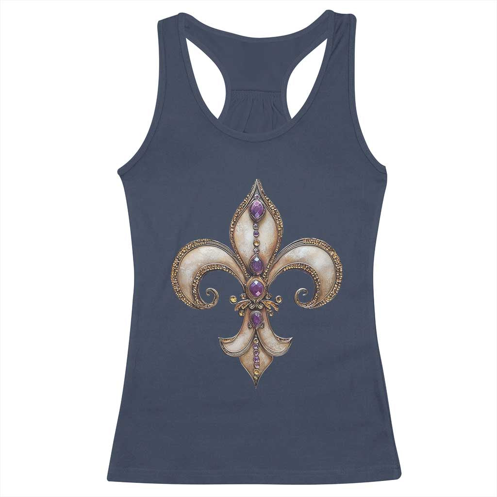 Aesthetic Fleur De Lis Racerback Tank Top